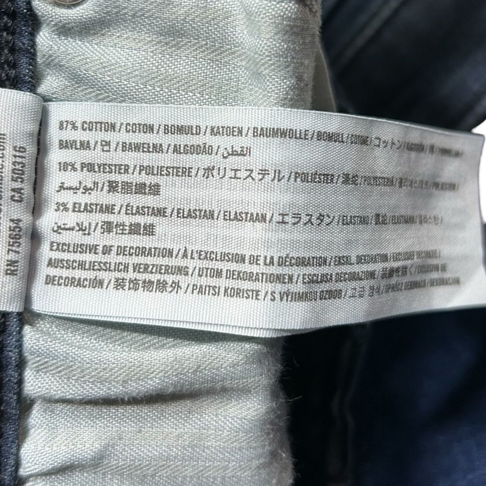 Abercrombie & Fitch Simone High Rise Ankle Split Hem Dark Wash Jeans‎ Sz 24 / 00 - Picture 7 of 10